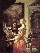 Frans van Mieris Duet oil painting on canvas